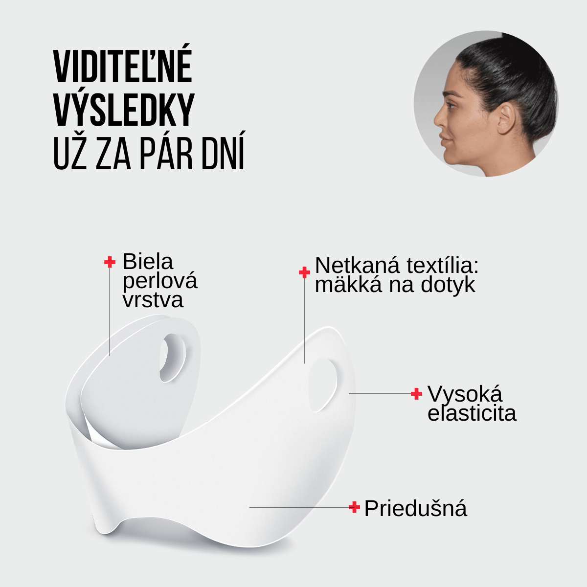 Liftingová maska V-Line s hydrogélom